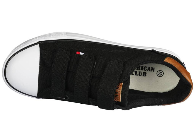 American Club CLH-81 children's sneakers black and navy blue, size 32-36