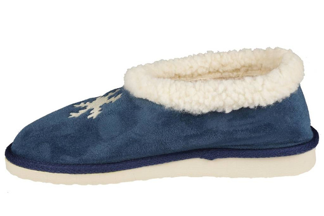 Women's slippers Meteor DV081 SNOWFLAKE blue and burgundy size 36-41