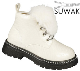 Children's transition shoes Apawwa ANQ736WH white, size 19-24