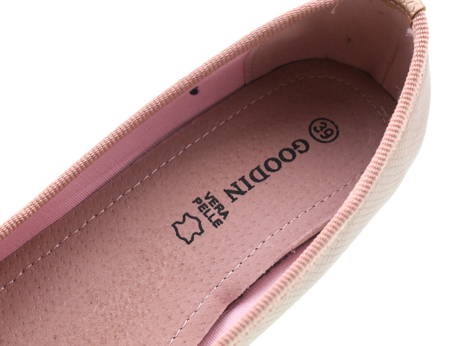 Women's ballerinas Goodin DGD-1004PI pink size 36-41