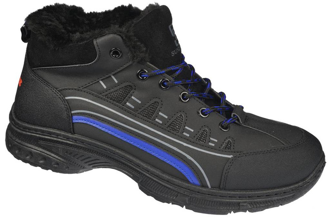 Winter men's boots Sunlanse MM215-1BLBU black size 41-46