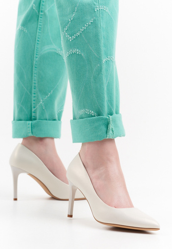 Women's high heels Sergio Leone D1339PE pearl size 36-40