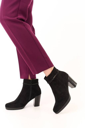 Sergio Leone DBT306CZMI women's winter shoes, black, sizes 36-40