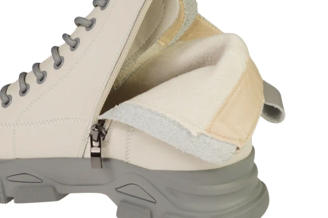 Women’s Ankle Boots Skotnicki DB-3-1502WHGY White Sizes 36–41