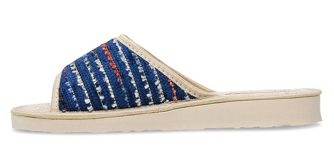 Women's slippers Meteor DV098 AGATA blue and brown size 36-41