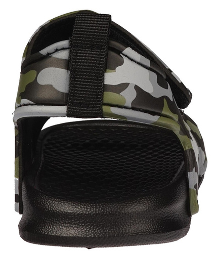 Sandały piankowe dziecięce American Club BNH-99 czarne i niebieskie rozm.24-28