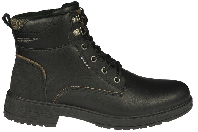 American Club MRH-117 men's winter shoes, black, sizes 41-46