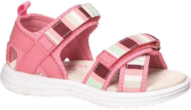 Children's sandals American Club BRL-44 blue or pink size 24-28