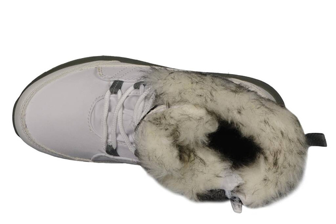 American Club CSN-39 children's snow boots, white and black, sizes 32-36