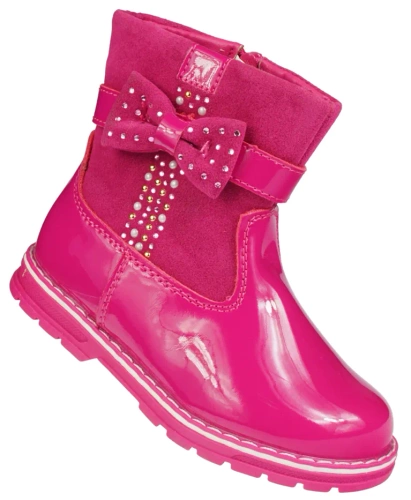 Children's winter shoes Clibee AH-114PE pink size 21-26