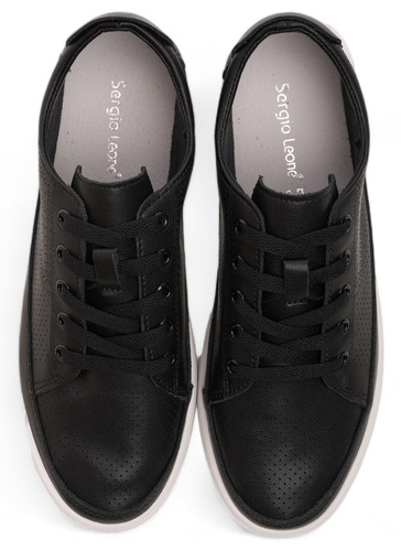 Sergio Leone DSP020CZ women's sports shoes black size 36-41