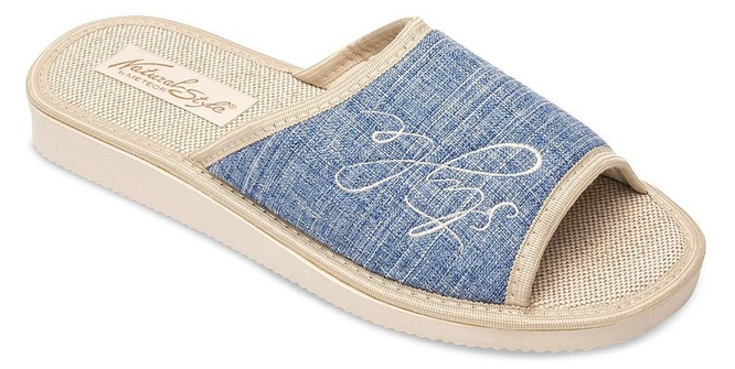 Meteor DV096 EWA women's slippers brown, pink and blue size 36-41