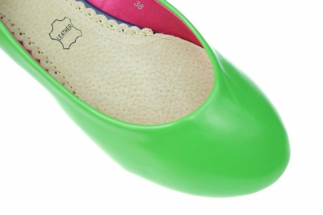 Women's ballerinas Vices DA589-29 green size 36-41