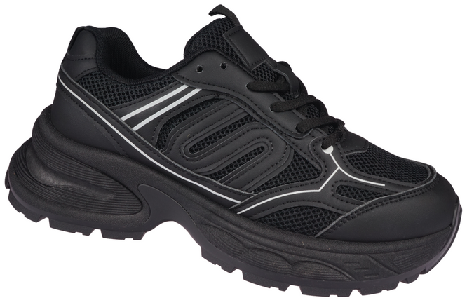 Buty sportowe damskie Kaleifang DCQ4136-1BL czarne rozm.36-41