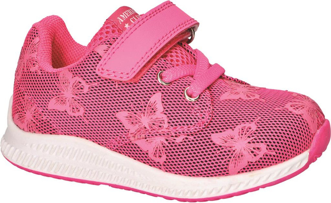Buty sportowe dziecięce American Club AES-30 różowe i fuxia rozm.22-26