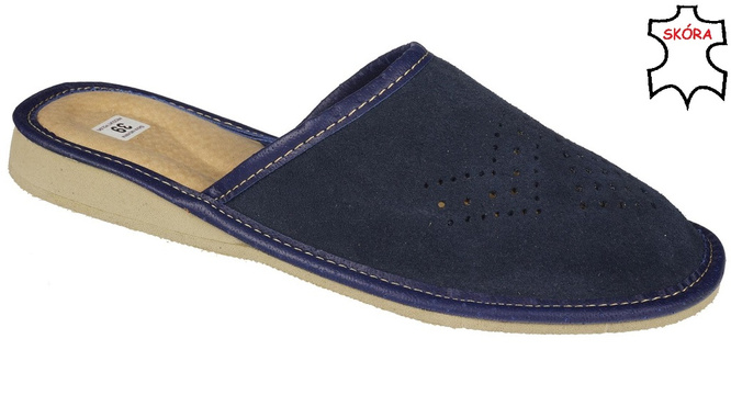 Pantofle góralskie damskie Pako DPAKO2206 granatowe rozm.36-41