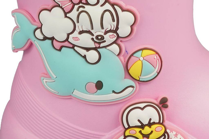 Kalosze dziecięce Apawwa BJ385PI różowe rozm.25-30