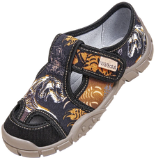 Tenisówki dziecięce Viggami ADAŚ PRINT czarne rozm.26-34