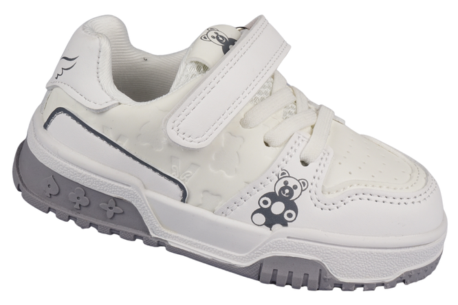 Apawwa AT1245PWH children's sports shoes white size 22-26