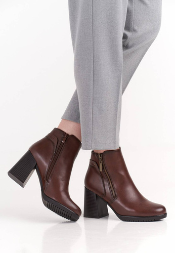 Sergio Leone DBT323BRSK women's winter shoes, brown, sizes 36-40