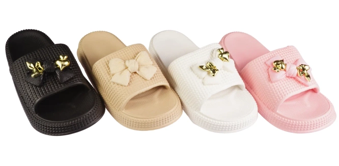 Women’s Pool Slides Sport – Pink, Beige, Black & White – Sizes 36–4