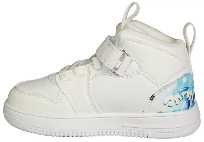 Transitional children's shoes American Club ABD-28 white and pink sizes 22-26