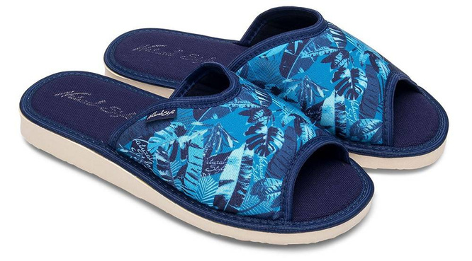 Women's slippers Meteor DV064 OLA blue, green and red size 36-41