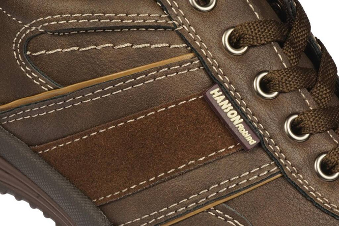 Hanson M5771-15CHBR men's transitional shoes brown size 41-46