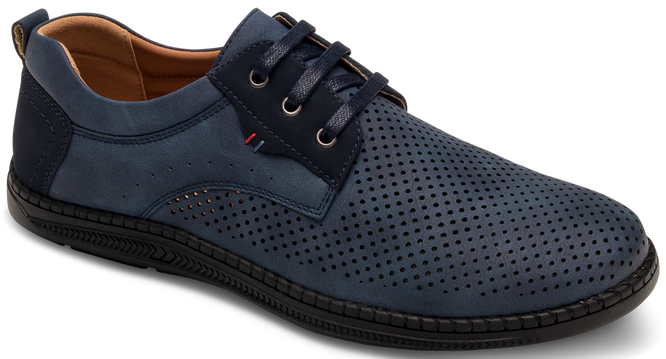 Półbuty męskie Skotnicki MP-4-7041NA granatowe rozm.40-45