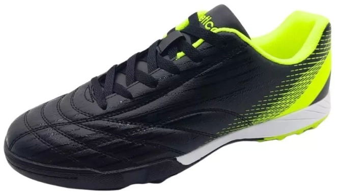 Men’s turf football shoes **Atletico M7683-2522BLGR** black-green, sizes **41–46**