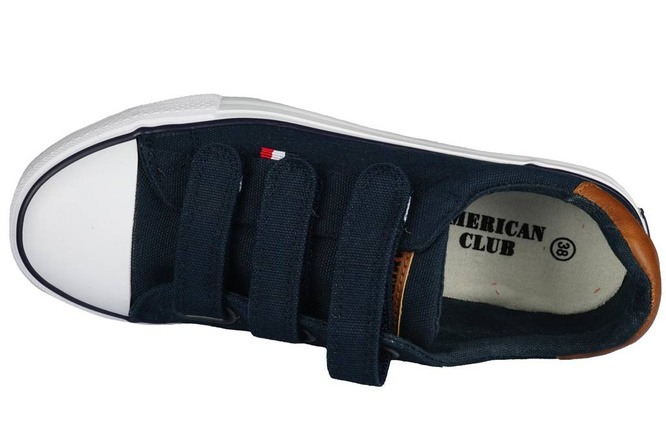 American Club CLH-81 children's sneakers black and navy blue, size 32-36