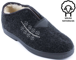 Women's slippers Skarpol DBESKIDSZ gray size 37-41