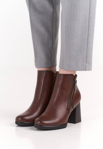 Buty zimowe damskie Sergio Leone DBT323BRSK brązowe rozm.36-40