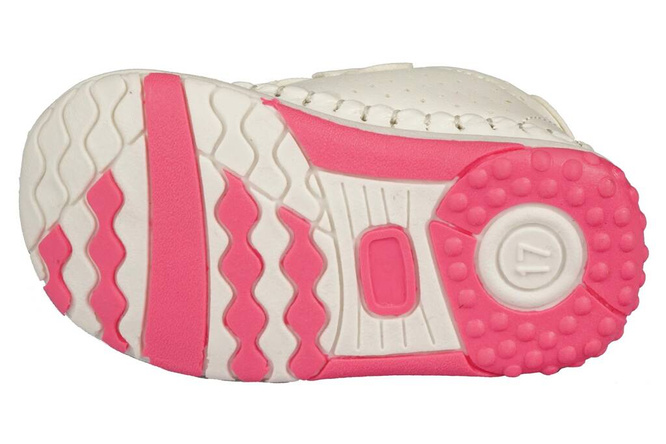 Apawwa 0FC43CE children's shoes, white, sizes 17-20