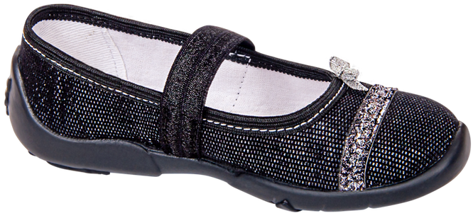 Children's sneakers Viggami KLARA LUX black size 26-36