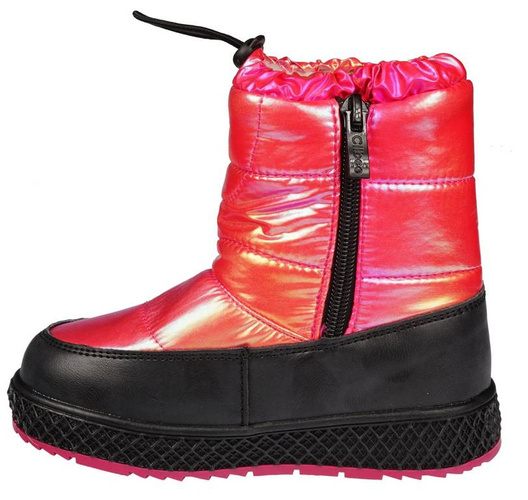 Children's winter shoes Clibee AA103RE red metallic size 22-27