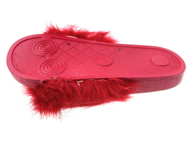 Women's textile slippers Dimar DDIMARRED red, size 36-41