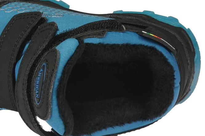 Children's winter shoes American Club AHL-33 blue or red size 22-26