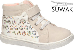 American Club AXD-42 children's transitional shoes, gray and pink, sizes 21-26