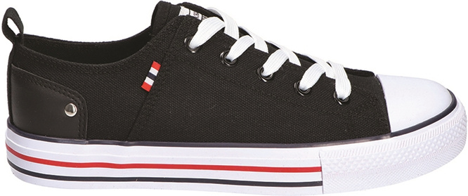 Youth Sneakers American Club DLH-117 in Black and Navy, Sizes 37-41