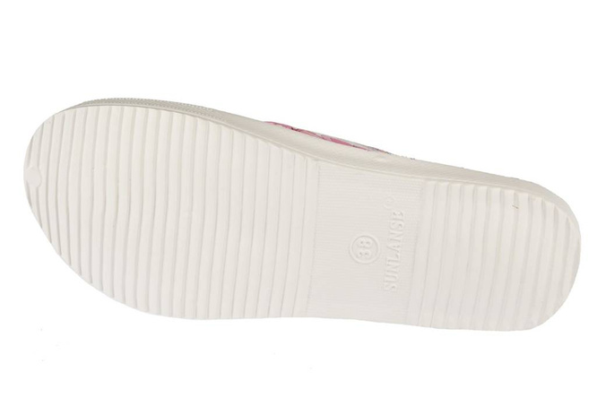 Women's pool slippers Sunlanse DH110-2 red, yellow, orange and purple, size 37-41