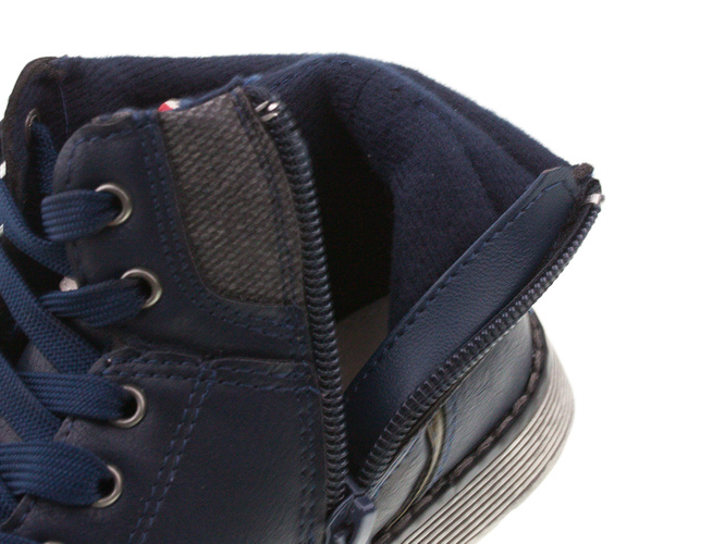 Transitional children's shoes American Club BG-C17162B black and navy blue, size 27-31