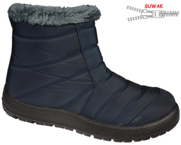 Women's snow boots Skotnicki DB-3-0302NA navy blue size 36-41