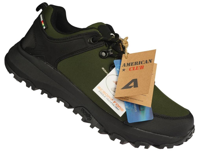 American Club DHL-141 women's sports shoes black and green size 36-41