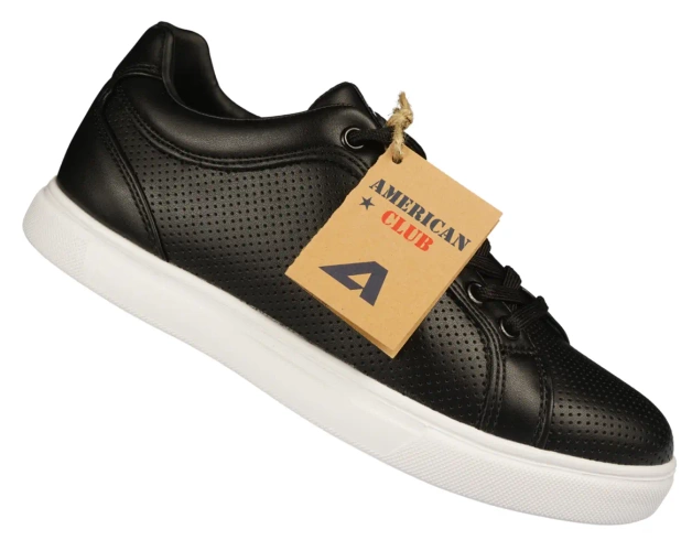 Buty sportowe damskie American Club DRH-66 czarne i białe rozm.37-41