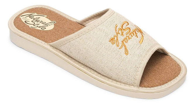 Women's slippers Meteor DV004 NATALIA blue and brown size 36-41