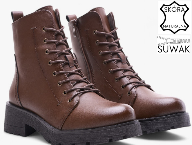 Sergio Leone DTR704-SCIBR women's boots brown size 36-40