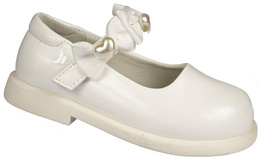 Apawwa AN615WH girls' shoes, white, sizes 21-26