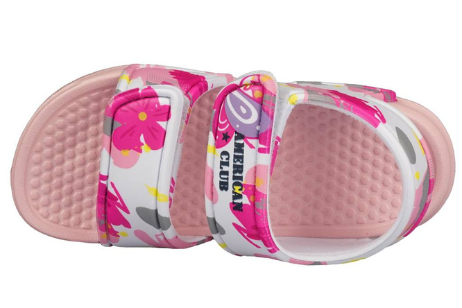 Children's pool slippers American Club CNH-33 pink or fuxia size 30-35