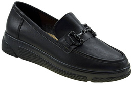 Sandway DD5510-1CZ women's moccasins, black, sizes 36-41